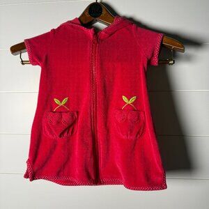 Gymboree Toddler Girls Cherry Coverup Red Dress Size 2T